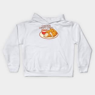 Chicken Crispy Strips Kids Hoodie